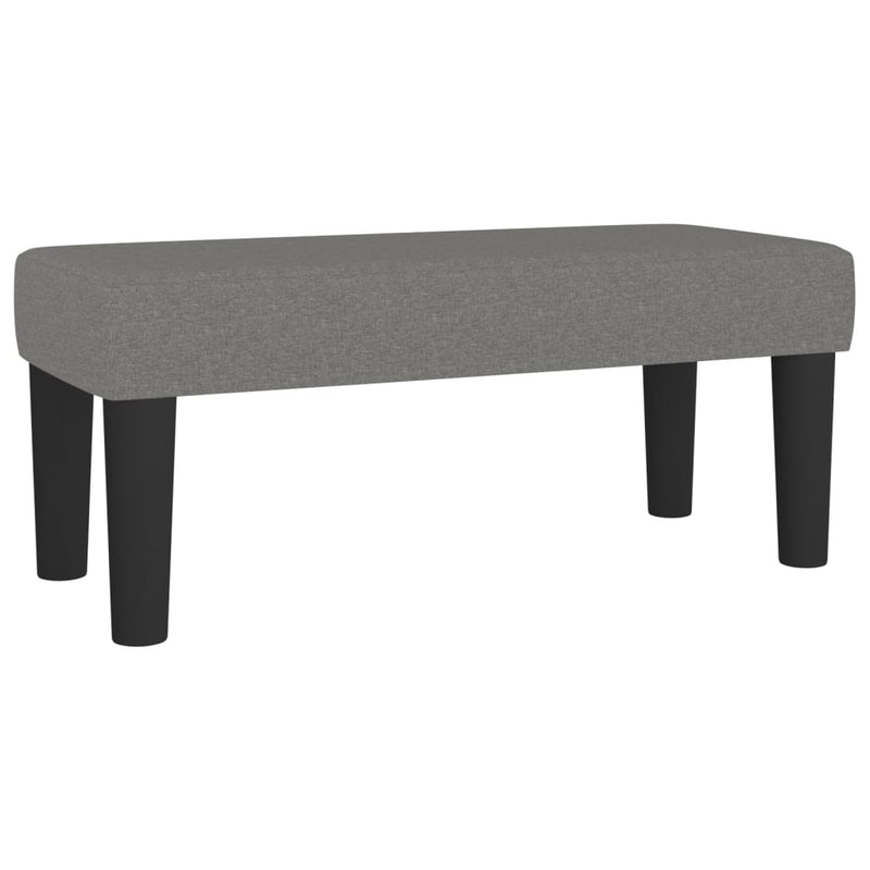 vidaXL Bench Dark Grey 70x30x30 cm Fabric