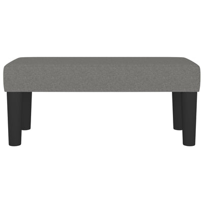 vidaXL Bench Dark Grey 70x30x30 cm Fabric