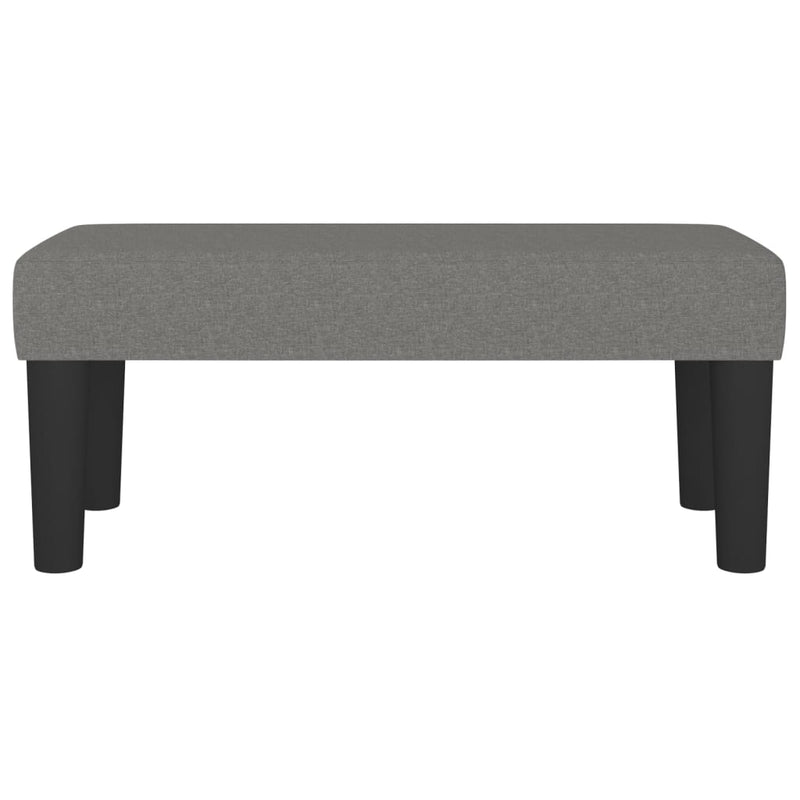 vidaXL Bench Dark Grey 70x30x30 cm Fabric