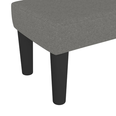 vidaXL Bench Dark Grey 70x30x30 cm Fabric