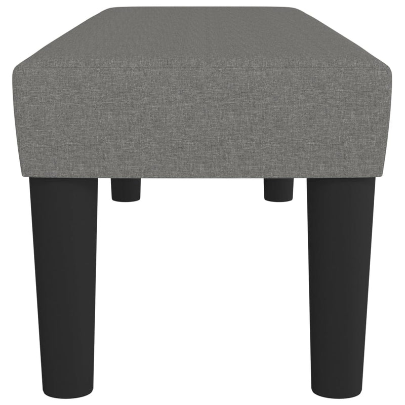 vidaXL Bench Dark Grey 70x30x30 cm Fabric