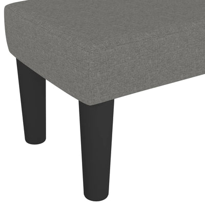 vidaXL Bench Dark Grey 70x30x30 cm Fabric