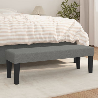 vidaXL Bench Dark Grey 70x30x30 cm Fabric