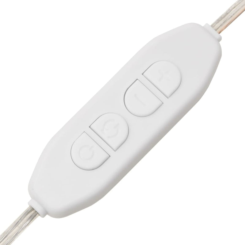 vidaXL LED Dressing Table with Cabinet Smoked Oak Engineered Wood