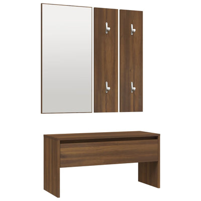 vidaXL Hallway Furniture Set Grey Sonoma Engineered Wood