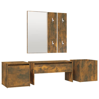 vidaXL Hallway Furniture Set Grey Sonoma Engineered Wood