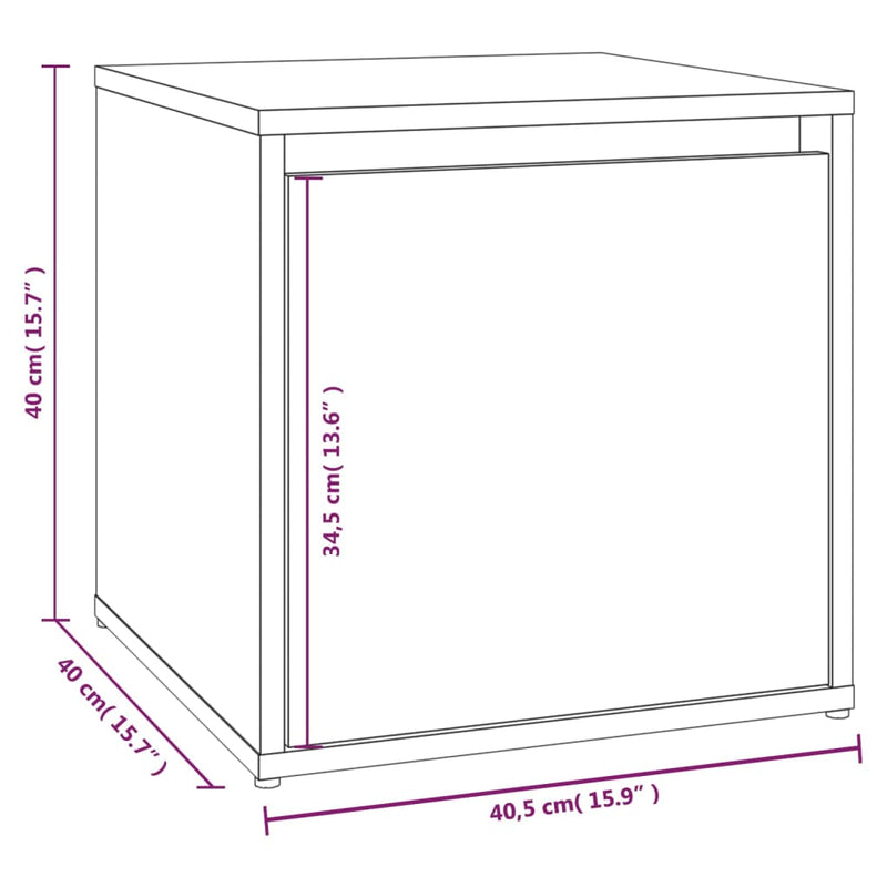 vidaXL Hallway Furniture Set Grey Sonoma Engineered Wood