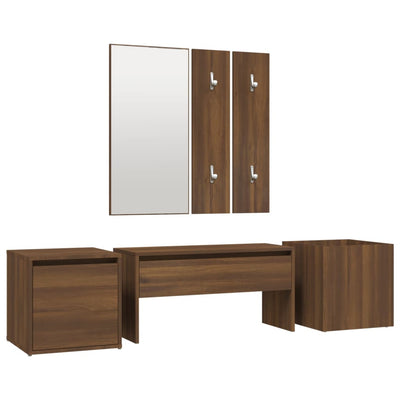 vidaXL Hallway Furniture Set Grey Sonoma Engineered Wood