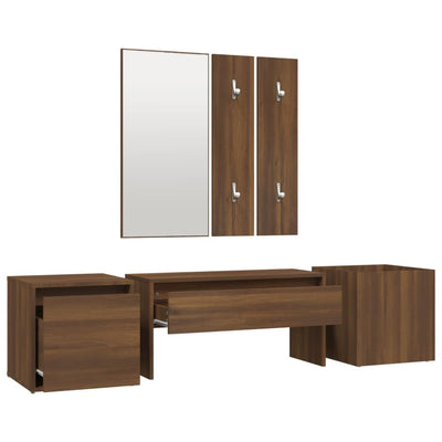 vidaXL Hallway Furniture Set Grey Sonoma Engineered Wood