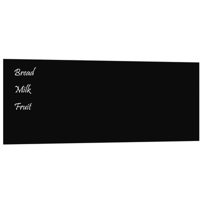 vidaXL Wall-mounted Magnetic Board Black 40x30 cm Tempered Glass