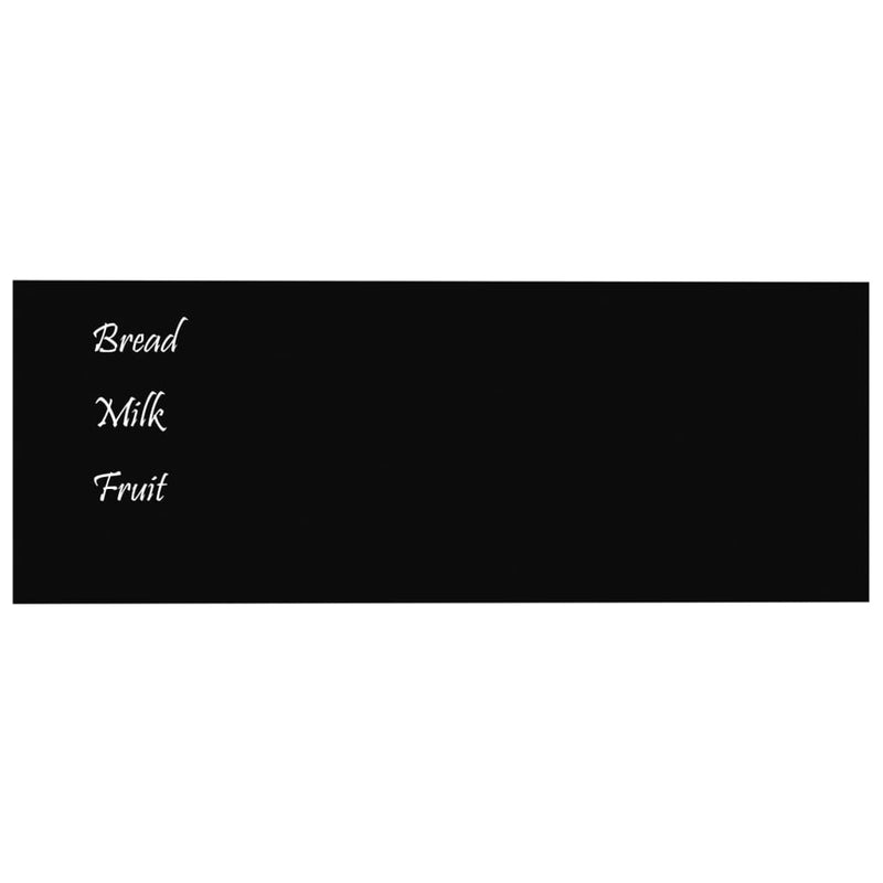 vidaXL Wall-mounted Magnetic Board Black 40x30 cm Tempered Glass