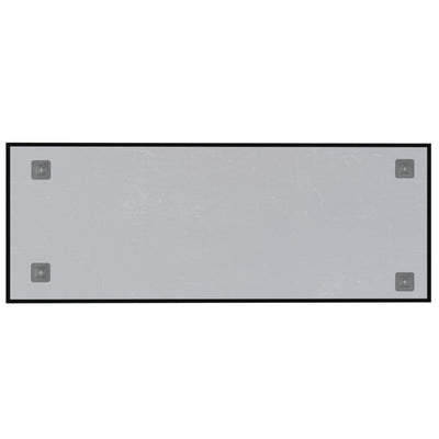 vidaXL Wall-mounted Magnetic Board Black 40x30 cm Tempered Glass