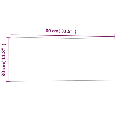 vidaXL Wall-mounted Magnetic Board Black 40x30 cm Tempered Glass
