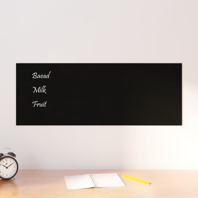 vidaXL Wall-mounted Magnetic Board Black 40x30 cm Tempered Glass