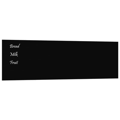 vidaXL Wall-mounted Magnetic Board Black 40x30 cm Tempered Glass
