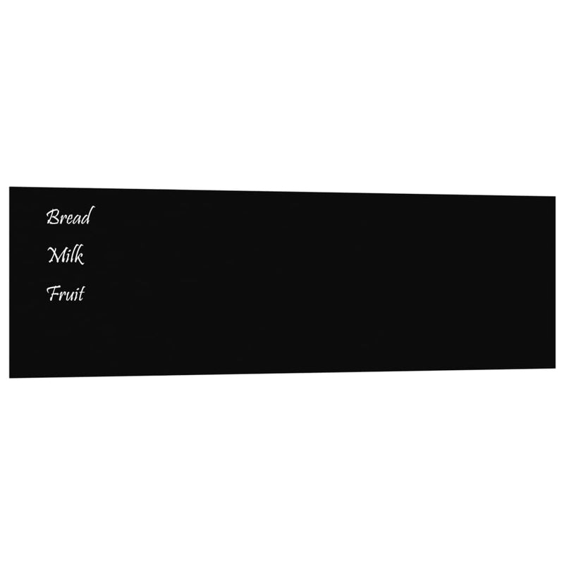 vidaXL Wall-mounted Magnetic Board Black 40x30 cm Tempered Glass