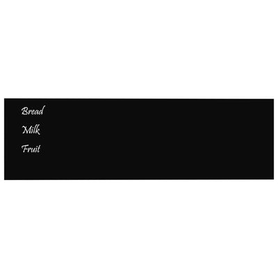 vidaXL Wall-mounted Magnetic Board Black 40x30 cm Tempered Glass
