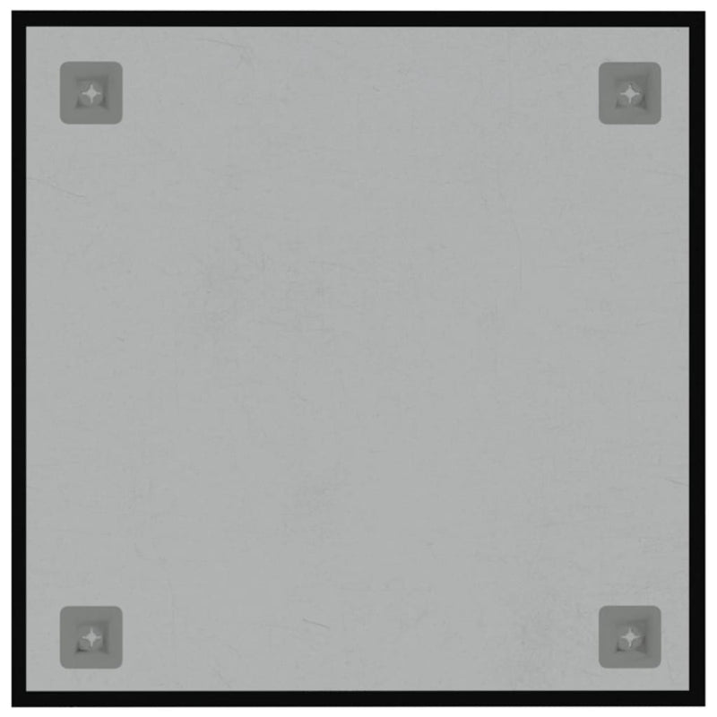 vidaXL Wall-mounted Magnetic Board Black 40x40 cm Tempered Glass