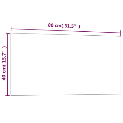 vidaXL Wall-mounted Magnetic Board Black 40x30 cm Tempered Glass