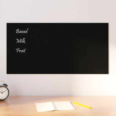 vidaXL Wall-mounted Magnetic Board Black 40x30 cm Tempered Glass