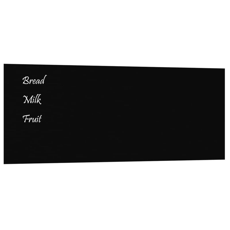 vidaXL Wall-mounted Magnetic Board Black 40x30 cm Tempered Glass