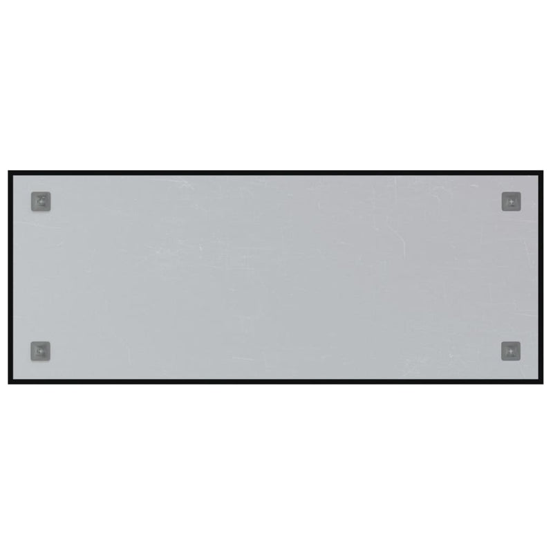 vidaXL Wall-mounted Magnetic Board Black 40x30 cm Tempered Glass
