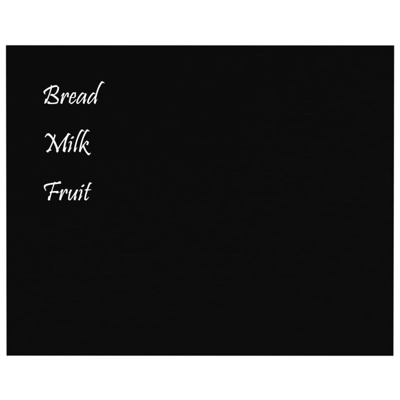 vidaXL Wall-mounted Magnetic Board Black 40x30 cm Tempered Glass