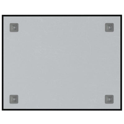 vidaXL Wall-mounted Magnetic Board Black 40x30 cm Tempered Glass
