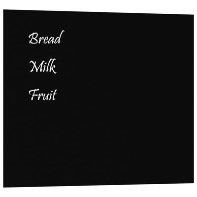 vidaXL Wall-mounted Magnetic Board Black 40x30 cm Tempered Glass