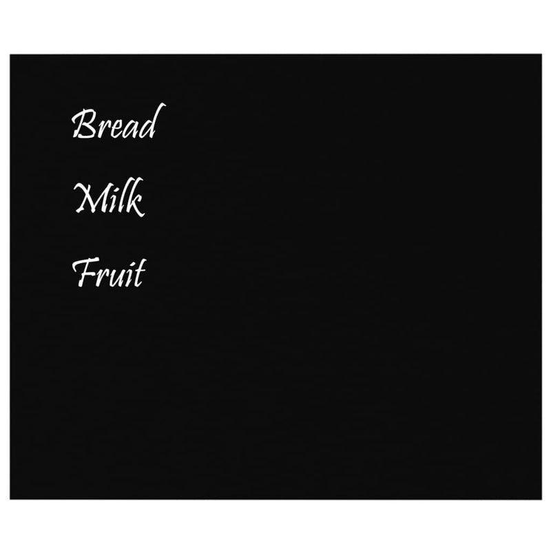 vidaXL Wall-mounted Magnetic Board Black 40x30 cm Tempered Glass