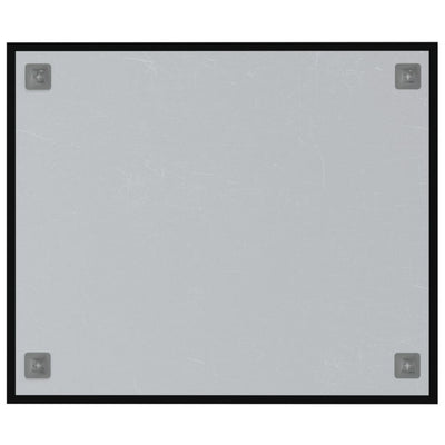 vidaXL Wall-mounted Magnetic Board Black 40x30 cm Tempered Glass