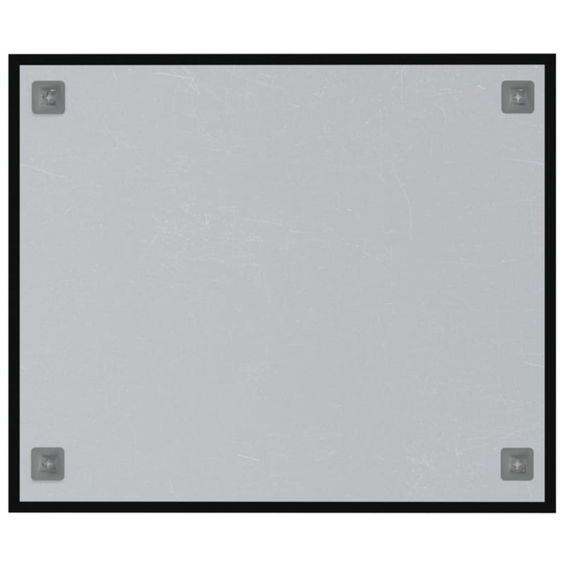 vidaXL Wall-mounted Magnetic Board Black 40x30 cm Tempered Glass