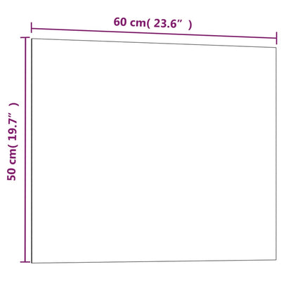 vidaXL Wall-mounted Magnetic Board Black 40x30 cm Tempered Glass