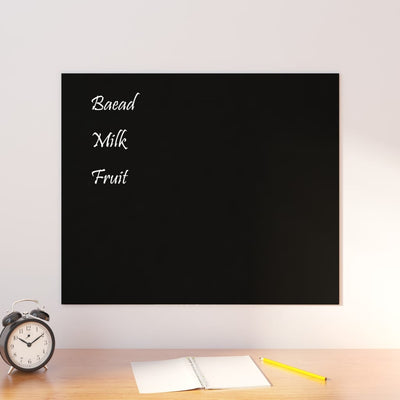 vidaXL Wall-mounted Magnetic Board Black 40x30 cm Tempered Glass