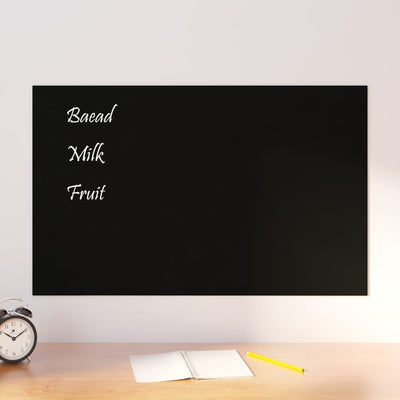 vidaXL Wall-mounted Magnetic Board Black 40x30 cm Tempered Glass