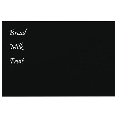 vidaXL Wall-mounted Magnetic Board Black 40x40 cm Tempered Glass