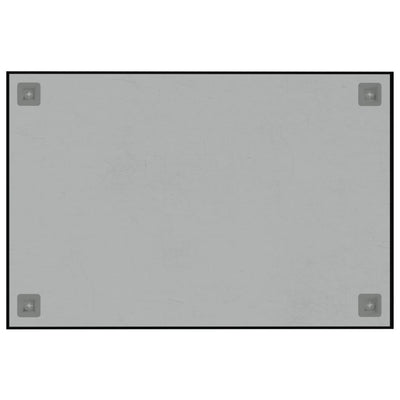 vidaXL Wall-mounted Magnetic Board Black 40x40 cm Tempered Glass