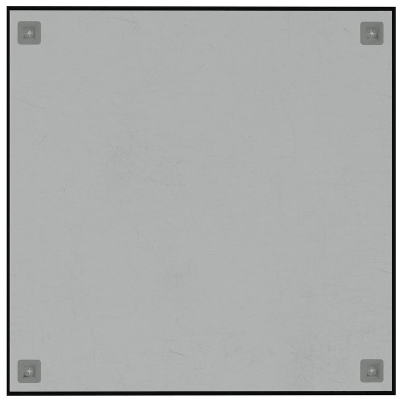 vidaXL Wall-mounted Magnetic Board Black 40x40 cm Tempered Glass