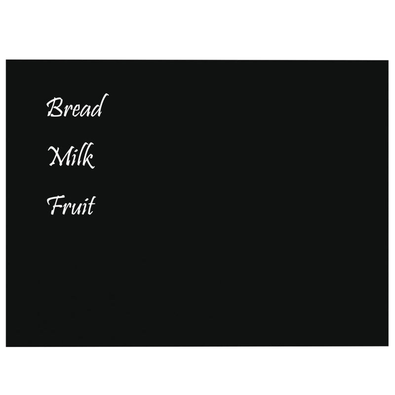 vidaXL Wall-mounted Magnetic Board Black 40x40 cm Tempered Glass