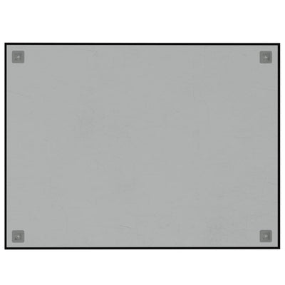 vidaXL Wall-mounted Magnetic Board Black 40x40 cm Tempered Glass