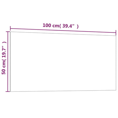 vidaXL Wall-mounted Magnetic Board Black 40x30 cm Tempered Glass