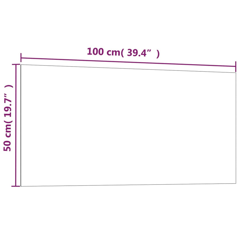 vidaXL Wall-mounted Magnetic Board Black 40x30 cm Tempered Glass