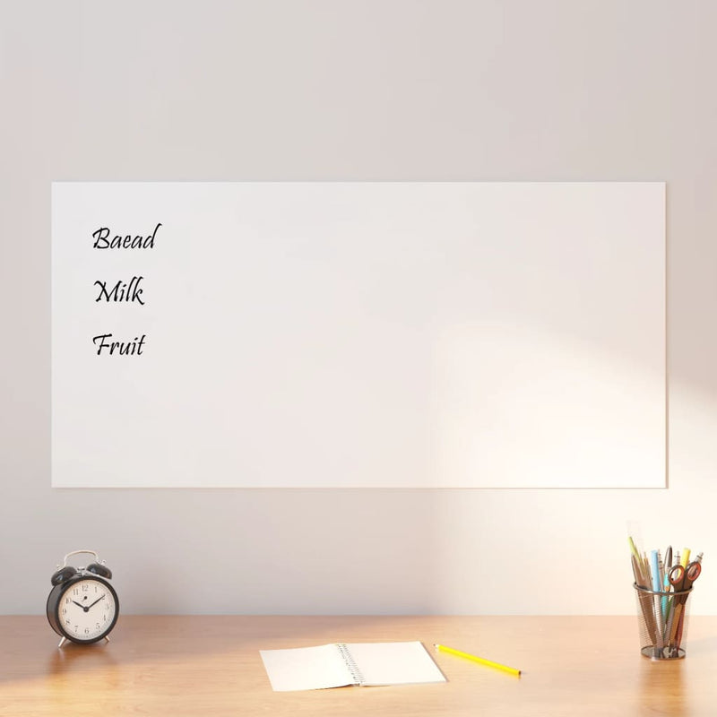 vidaXL Wall-mounted Magnetic Board Black 40x30 cm Tempered Glass