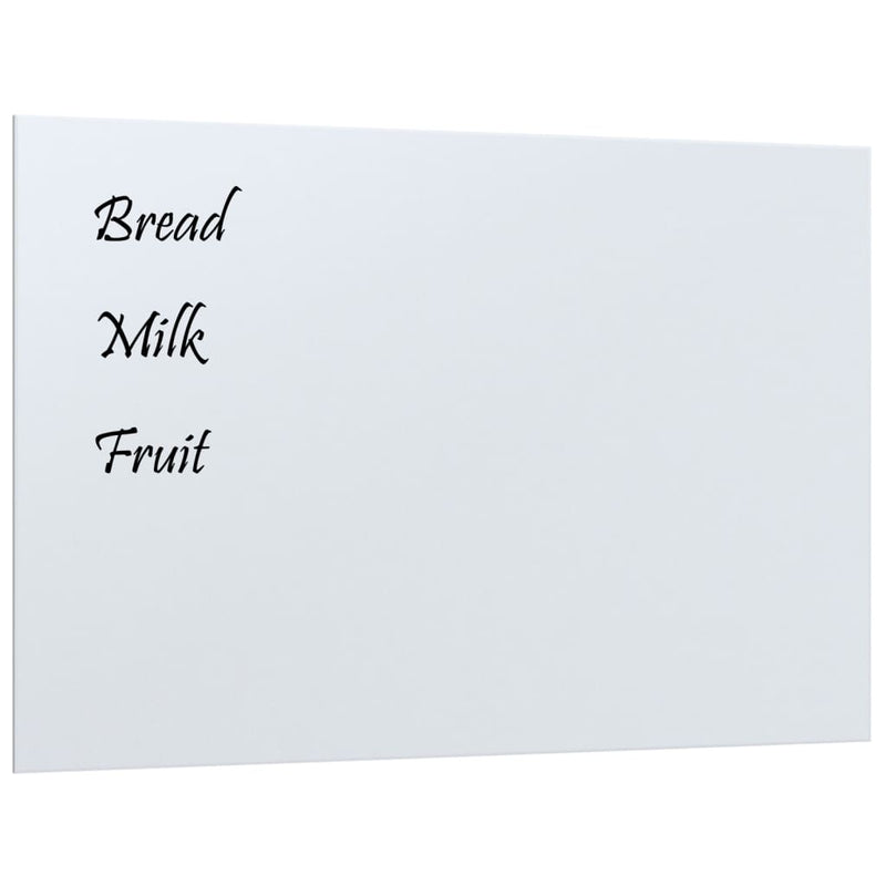 vidaXL Wall-mounted Magnetic Board Black 40x40 cm Tempered Glass