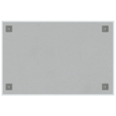 vidaXL Wall-mounted Magnetic Board Black 40x40 cm Tempered Glass