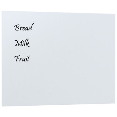vidaXL Wall-mounted Magnetic Board Black 40x40 cm Tempered Glass