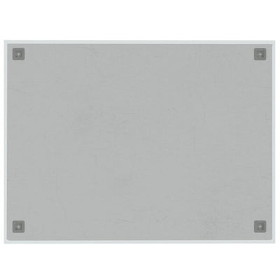 vidaXL Wall-mounted Magnetic Board Black 40x40 cm Tempered Glass