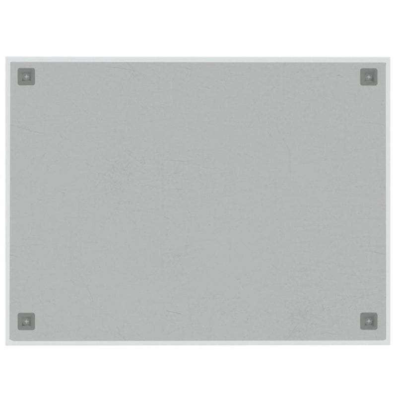 vidaXL Wall-mounted Magnetic Board Black 40x40 cm Tempered Glass