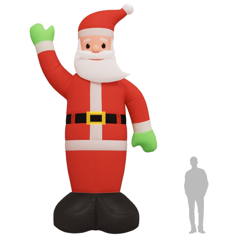 vidaXL Inflatable Santa Claus with LEDs 620 cm