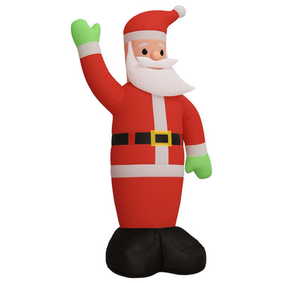 vidaXL Christmas Inflatable Santa Claus with LEDs 1000 cm